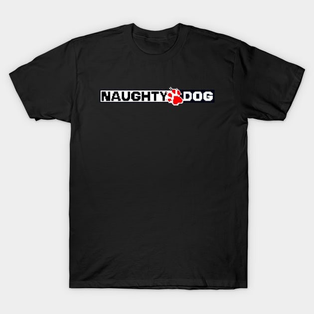 NAUGHTY DOG Pixel art T-Shirt by AlonaGraph